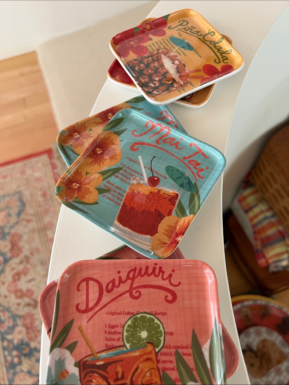 🌴Tommy Bahama Cocktail 🍹Coasters: Mai Tai, Daiquiri, Pina Colada